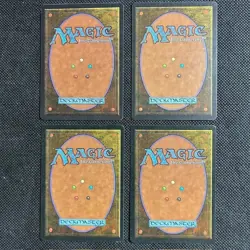 4X 1994 MTG Magic The Gathering Lightning Bolt Revised Edition NM UNPLAYED - Image 2
