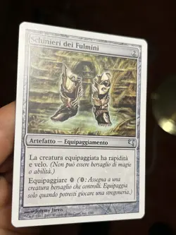 ITALIAN Lightning Greaves • NM • Salvat-Hachette 2007 • Mtg (1612) - Image 5