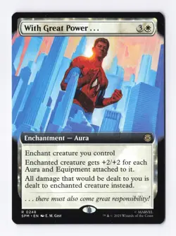With Great Power... (Extended Art) 0248 (R) MTG Marvel's Spider-Man (SPM) - Image 1