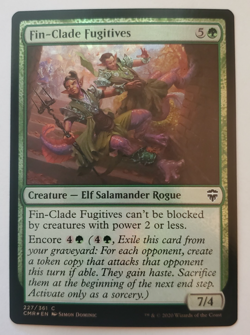 1x Fin-Clade Fugitives FOIL Commander Legends MTG Magic the Gathering NM - Image 1