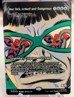 MTG Magic The Gathering Spider-Man Doc Ock, Armed and Dangerous Mythic 0010 Foil - Image 1