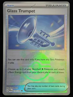 Glass Trumpet (Poke Ball Pattern) (110/131) SV: Prismatic Evolutions Pokemon NM - Image 1