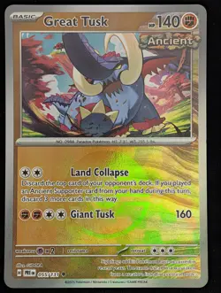 Great Tusk (Poke Ball Pattern) (055/131) SV: Prismatic Evolutions Pokemon NM - Image 1