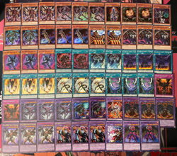 YUGIOH - EVIL HERO DECK - ADUSTED GOLD, SINISTER NECROM, INFERNO WING BACKFIRE ~ - Image 1
