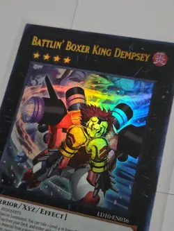 Yugioh! Battlin' Boxer King Dempsey LD10-EN036 Legendary Duelists (Ultra Rare) - Image 2
