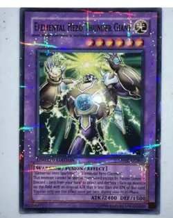 Elemental Hero Thunder Giant MD03-EN001 parallel Rare Limited Edition Yugioh - Image 1