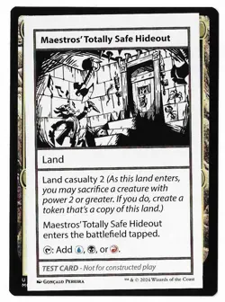MTG Maestros' Totally Safe Hideout Mystery Booster 2 (MB2) Rare Playtest #615 - Image 1