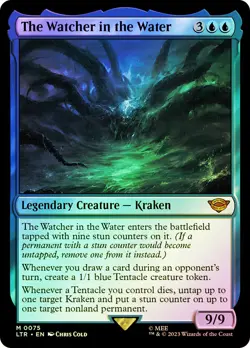 MTG FOIL The Watcher in the Water - The Lord of the Rings #075 - Image 1