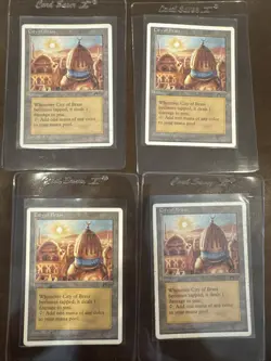 Magic The Gathering City of Brass- CHRONICLES-X4 Play Set -mixed Condition - Image 1