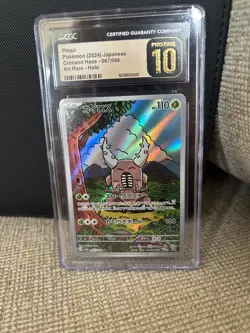 CGC 10 Pristine Pinsir 067/066 AR Art Rare Crimson Haze sv5a Pokemon Card - Image 1