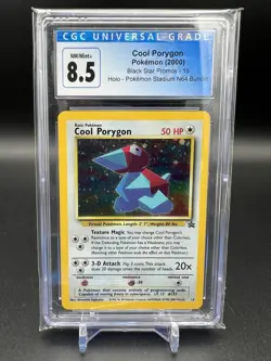Vintage WOTC Pokemon Cool Porygon - 2000 Black Star Promo #15 - CGC 8.5 Holo N64 - Image 1