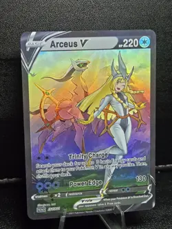Pokemon Arceus V Waifu Cute Doujin Ultra Rare Foil ACG Art Card - NM - Image 2