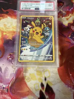 Pokemon Pikachu Sword & Shield Figure Coll. Full Art Promo SWSH020 PSA 9 Mint - Image 3