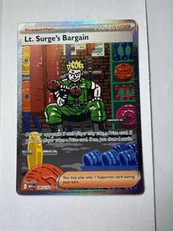 Lt. Surge's Bargain (Special Illustration Rare) 185/132 - Mega Evolution Pokemon - Image 1