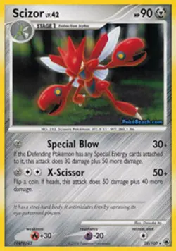 1x Scizor - 29/100 - Rare Lightly Played Pokemon Diamond & Pearl Majestic Dawn - Image 1