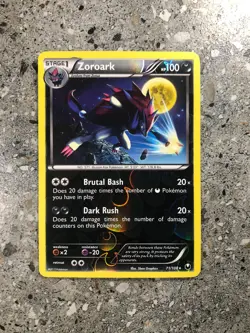 Pokemon TCG Cards Zoroark 71/108 Dark Explorers Reverse Holo Rare EXC - Image 1