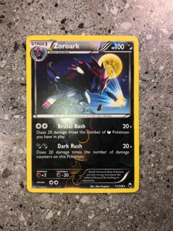 Pokemon TCG Cards Zoroark 71/108 Dark Explorers Reverse Holo Rare EXC - Image 3