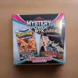 Pokemon Mystery Power Box 5 Booster Packs Sealed - Image 1