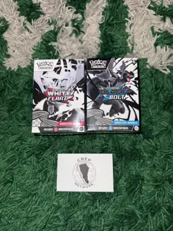 Pokemon TCG Scarlet & Violet White Flare & Black Bolt Booster Box Bundle - Image 1