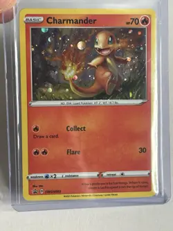 Charmander Pokemon Sword & Shield SWSH092 Black Star Promo Cosmic Holo - Image 1
