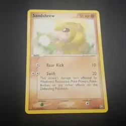 SANDSHREW 74/109 - NON-Holo - EX Team Rocket Returns - 2004 Pokemon Card - NM - Image 1