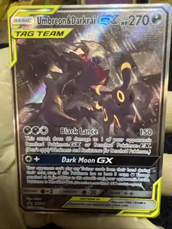 Pokemon TCG Umbreon & Darkrai GX SM241 Sun & Moon Promo Card - Image 1