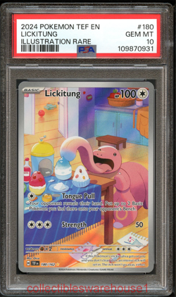 Pokemon Temporal Forces Lickitung 180 PSA 10 - Image 1