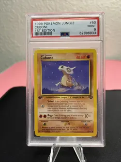 1999 POKEMON JUNGLE 1ST EDITION #50 CUBONE PSA 9 - Image 1