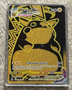 Pokemon Lost Origin Pikachu VMAX TG29/TG30 Gold Holo - Image 1