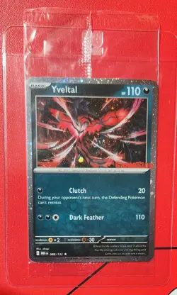 Sealed Yveltal 088/132 Holo Mega Evolution Pokemon Tcg GAMESTOP STAMPED PROMO - Image 1