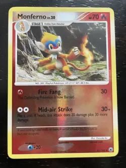 Monferno Majestic Dawn Reverse Holo Pokemon TCG 41/100 Diamond & Pearl NM - Image 1