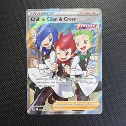 Chili & Cilan & Cress (Full Art) 258/264 Fusion Strike Holo - Pokemon Tcg - NM - Image 1