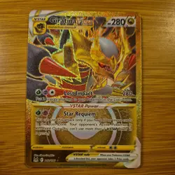 Pokemon Giratina VSTAR TCG Lost Origin Card 212/196 Secret Rare Gold - Image 1