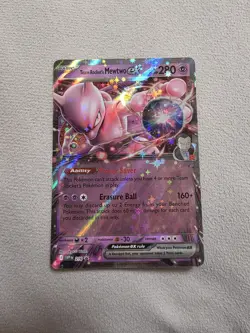 Pokemon TCG Team Rocket's Mewtwo EX 216 Destined Rivals Promo Card Holo - Image 1