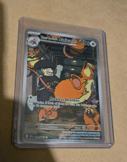 Pokemon TCG Card Team Rocket's Raticate 202/182 Destined Rivals Holo IR - NM - Image 1