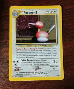 Porygon2 1 2/64 Holo Rare Neo Pokemon Card Excellent/Mint Condition - Image 2