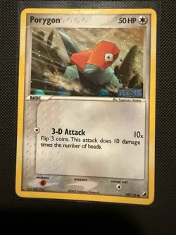 Porygon 69/115 2005 Reverse Holo Pokemon Card Ex Unseen Forces - Image 1