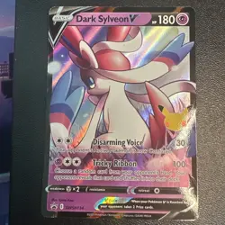 Dark Sylveon V SWSH134 Black Star Promo Full Art Rare Holo Pokemon Card PTCG NM - Image 1