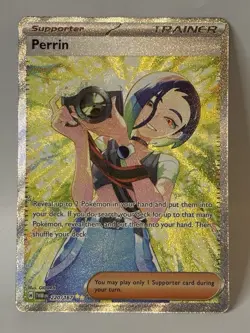 Pokemon TCG Perrin Card 220/167 Twilight Masquerade Special Illustration Rare - Image 1
