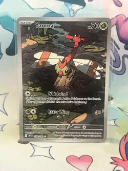 Yanma Pokemon TCG Destined Rivals Full Art Illustration Rare Card 183/182 - Image 1
