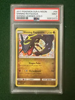 Pokemon 2017 Shining Rayquaza Legends Card 56/73 PSA 9 - Image 1