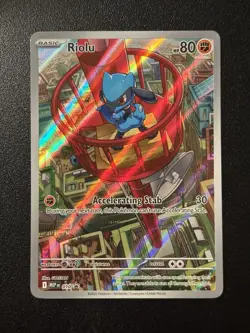 Pokemon TCG Riolu MEP 010 2025 Mega Evolution ETB Black Star Promo Card - NM - Image 1