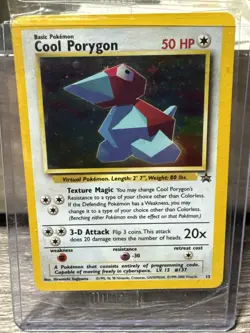 Cool Porygon - Holo Foil Black Star Promo #15 WotC - Sealed In Pack Pokemon Card - Image 1