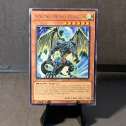YuGiOh - Strong Wind Dragon 1st Edition LC5D-EN060 Rare Near Mint Card - Image 1