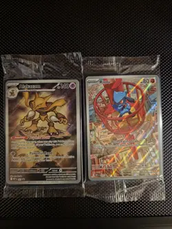 Pokemon Mega Evolution ETB Promo Cards Alakazam & Riolu Factory Sealed - Image 1