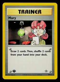 Pokemon Card - Mary Neo Genesis 1st Edition 87/111 Rare - Image 1