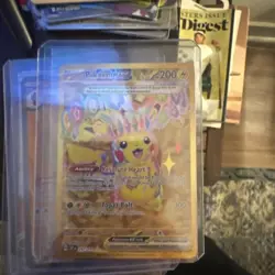 Pokemon Pikachu TCG Card Surging Sparks EX Gold 247/191 Mint - Image 2