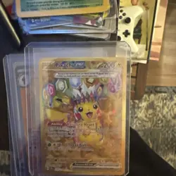Pokemon Pikachu TCG Card Surging Sparks EX Gold 247/191 Mint - Image 3