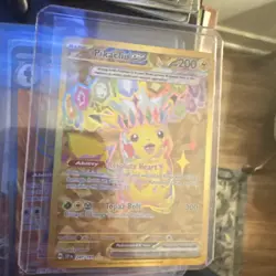 Pokemon Pikachu TCG Card Surging Sparks EX Gold 247/191 Mint - Image 4
