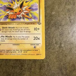 Pokemon TCG Jolteon Jungle 20/64 Non-Holo Card MP Condition - Image 2